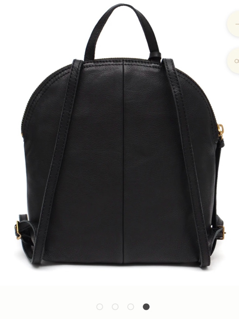 Margot Black Leather Camilla backpack - Women's Bag - Picture 2 of 10